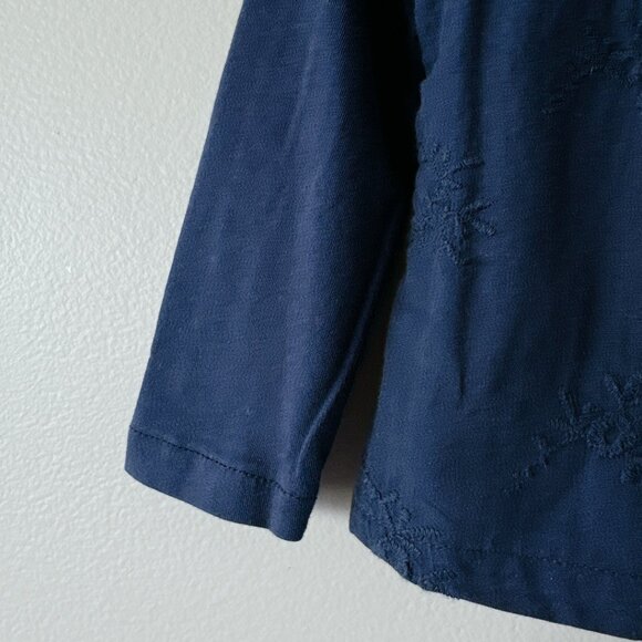 Zara blue long sleeve shirt with bow detail 6-9m - Picture 3 of 12